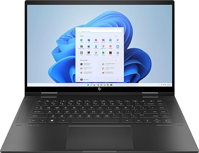 HP 2022 Newest Envy X360 2-in-1 15.6' FHD IPS Touch-Screen Laptop | AMD Ryzen 5 5625U (Beat i7-1165G7) | 8GB RAM | 256BG SSD | Backlit Keyboard | Windows 11 Home | with USB3.0 HUB Bundle